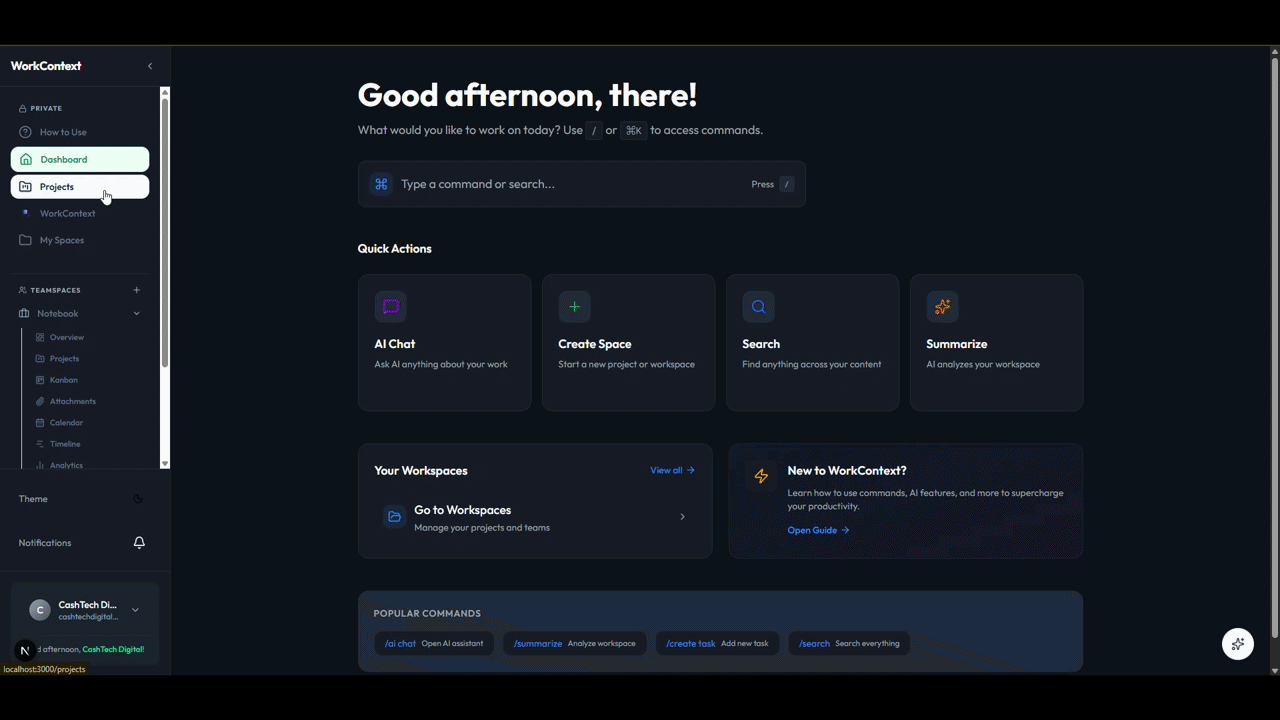 WorkContext in Action